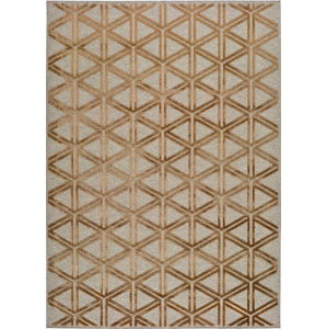 Šedo-oranžový koberec Universal Lana Triangle, 67 x 105 cm