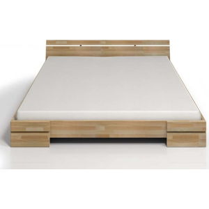 Dvoulůžková postel z bukového dřeva SKANDICA Sparta, 200 x 200 cm