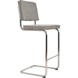Světle šedá barová židle 113 cm Ridge Rib – Zuiver