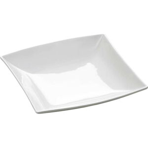 Bílý porcelánový hluboký talíř Maxwell & Williams East Meets West, 21,5 x 21,5 cm
