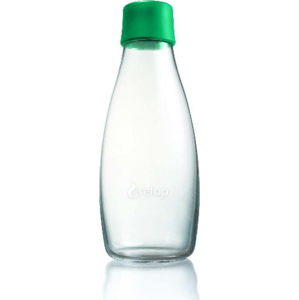 Sytě zelená skleněná lahev ReTap, 500 ml