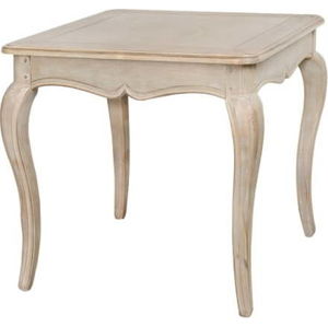 Béžový příruční stolek z březového dřeva Livin Hill Venezia