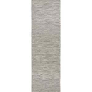 Šedý běhoun BT Carpet Laura, 80 x 450 cm