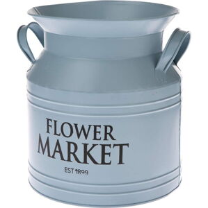 Modrý kovový květináč Dakls Flower Market, ø 20 cm