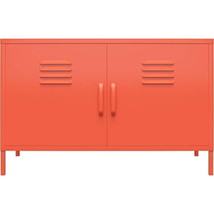 Oranžová kovová komoda Støraa Cache, 100 x 64 cm