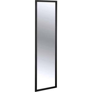 Černé závěsné zrcadlo na dveře Wenko Home, výška 120 cm