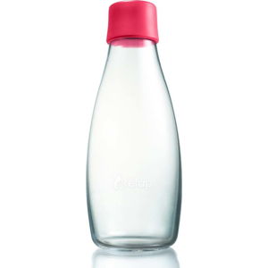 Malinově růžová skleněná lahev ReTap s doživotní zárukou, 500 ml