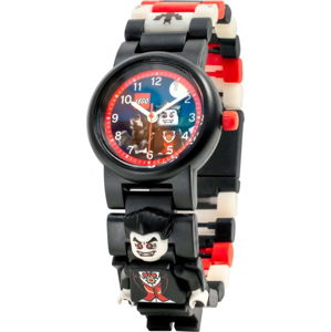 Černé náramkové hodinky se skládacím řemínkem a minifigurkou LEGO® Vampire