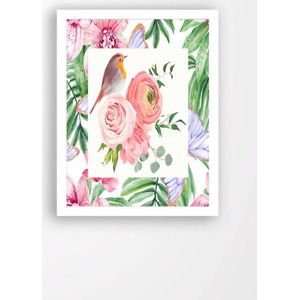 Nástěnný obraz na plátně v bílém rámu Tablo Center Garden Friends, 29 x 24 cm