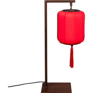 Červeno-hnědá stolní lampa Suoni - Dutchbone