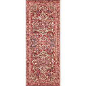 Červený koberec Nouristan Leta, 80 x 200 cm