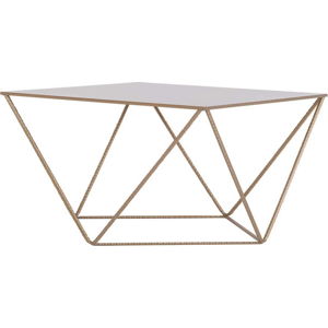 Konferenční stolek ve zlaté barvě Custom Form Daryl, 80 x 80 cm