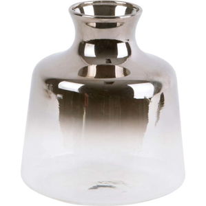 Skleněná malá váza PT LIVING Silver Fade, výška 8,5 cm