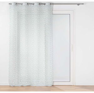 Bílo-zelená voálová záclona 140x240 cm Maddy – douceur d'intérieur