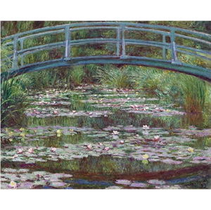 Reprodukce obrazu Claude Monet - The Japanese Footbridge, 50 x 40 cm