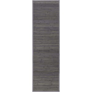 Šedý bambusový koberec běhoun 60x200 cm – Casa Selección