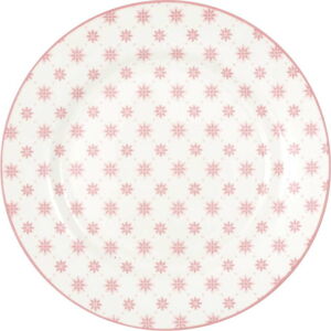 Růžový porcelánový dezertní talíř Green Gate Laurie, ø 20,5 cm