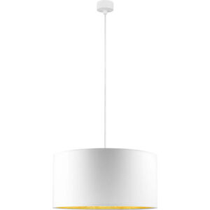 Bílé závěsné svítidlo s vnitřkem ve zlaté barvě Sotto Luce Mika, ⌀ 50 cm