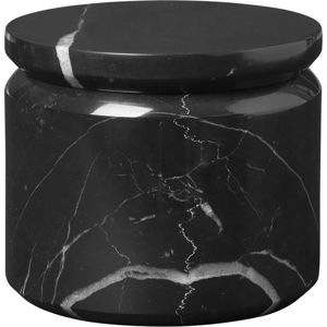 Černá mramorová úložná dóza Blomus Marble, ø 9 cm
