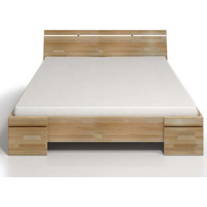 Dvoulůžková postel z bukového dřeva s úložným prostorem SKANDICA Sparta Maxi, 200 x 200 cm