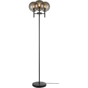 Volně stojící lampa v černé barvě Markslöjd Crown Floor 3L