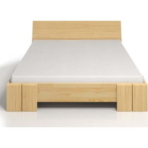Dvoulůžková postel z borovicového dřeva s úložným prostorem SKANDICA Vestre Maxi, 160 x 200 cm