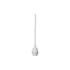 Bílý kabel s koncovkou pro žárovku Best Season Cord Ute, délka 5 m