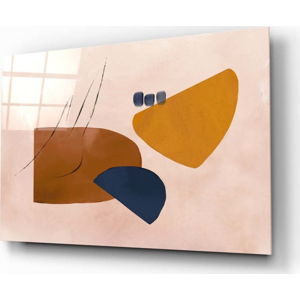 Skleněný obraz Insigne Abstract Brown, 72 x 46 cm