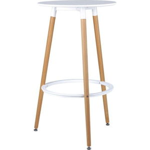 Bílo-hnědá barový stůl sømcasa Thea, výška 105 cm