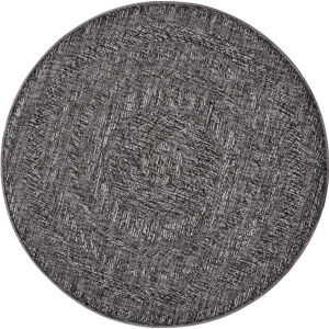Tmavě šedý venkovní koberec Bougari Almendro, Ø 160 cm