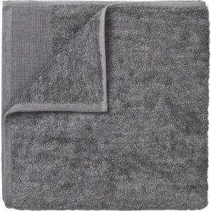Tmavě šedý bavlněný ručník Blomus, 100 x 50 cm