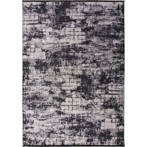 Černo-šedý koberec 290x200 cm Deluxe Difuminada Plata - Universal