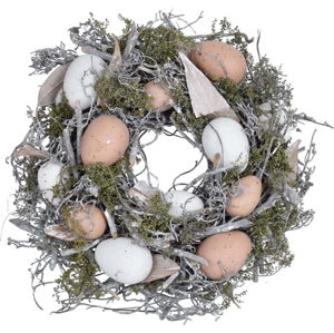Velikonoční dekorativní věnec Ego Dekor Feathers and Moss, ⌀ 25 cm