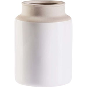 Krémovo-bílá váza Vox Todal, výška 23,5 cm