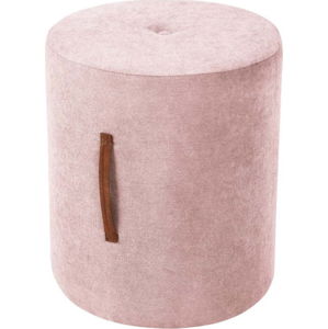 Světle růžový puf Kooko Home Motion, ø 40 cm