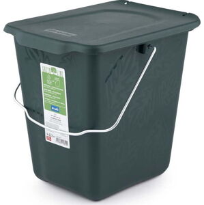Tmavě zelená nádoba na kompostovatelný odpad 7 l Greenlije - Rotho