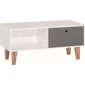 Bílo-šedý TV stolek Vox Concept