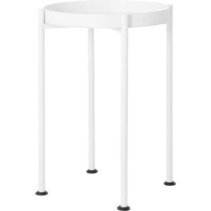 Bílý odkládací stolek Custom Form Hanna, ⌀ 40 cm