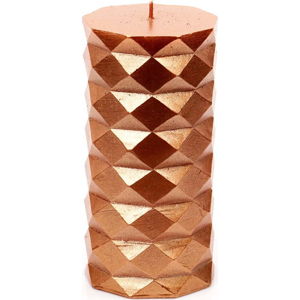 Oranžová svíčka Unimasa Fashion, výška 13,8 cm