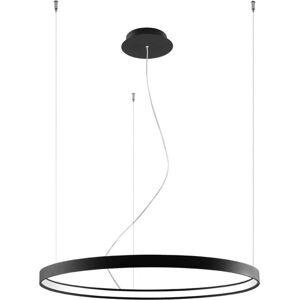 Černé závěsné svítidlo Nice Lamps Ganica, ø 80 cm
