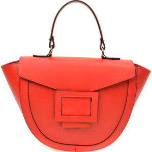 Červená kožená kabelka Luisa Vannini Luna