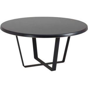 Černý konferenční stolek Custom Form Mapple, průměr 80 cm