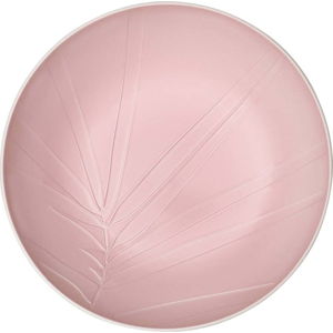 Bílo-růžová porcelánová servírovací miska Villeroy & Boch Leaf, ⌀ 26 cm