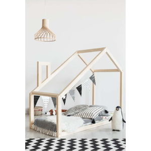 Domečková postel z borovicového dřeva Adeko Mila DM, 100 x 200 cm