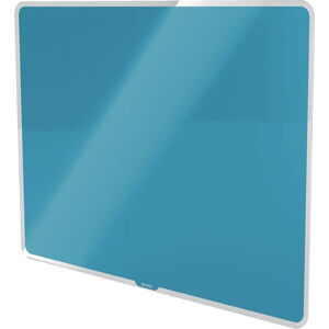 Modrá skleněná magnetická tabule Leitz Cosy, 80 x 60 cm