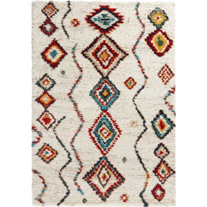 Krémový koberec Mint Rugs Geometric, 80 x 150 cm