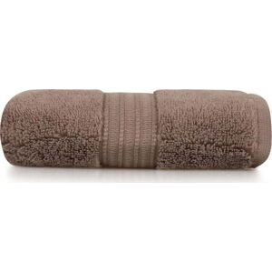 Tmavě hnědý bavlněný ručník 30x50 cm Chicago – Foutastic