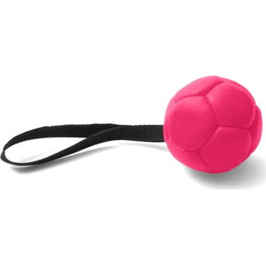 Růžová ručně vyrobená hračka pro psy z přírodní kůže Marendog Ball, ⌀ 10 cm