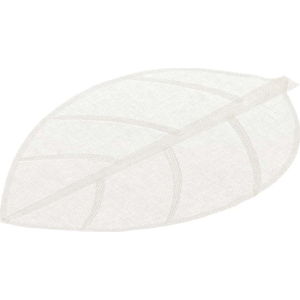Bílé prostírání ve tvaru listu Unimasa, 50 x 33 cm