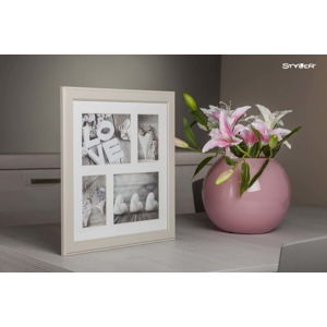 Béžový rámeček na 4 fotografie Styler Malmo, 39 x 39 cm